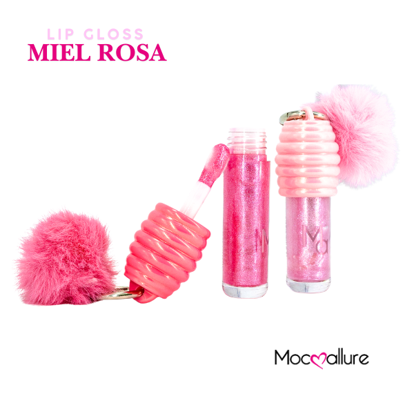Lip Gloss Miel Rosa "Lip Bubble"