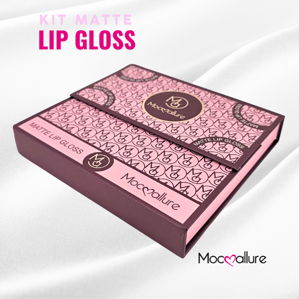 Kit Matte Lip Gloss -  6 Tonos mate rosas