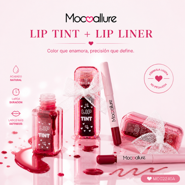 Set Labios Mocoallure Cute Girl | Tinta Water Lip Tint & Delineador