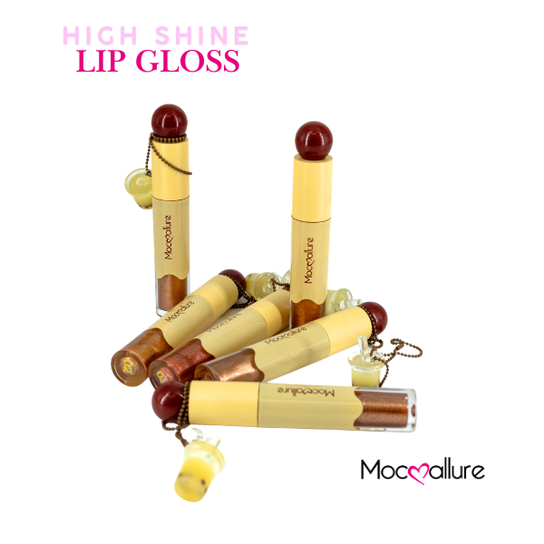 Bubble Tea | Brillo Espejo Lip Gloss Mocoallure High-Shine con Charm de Bubble Tea