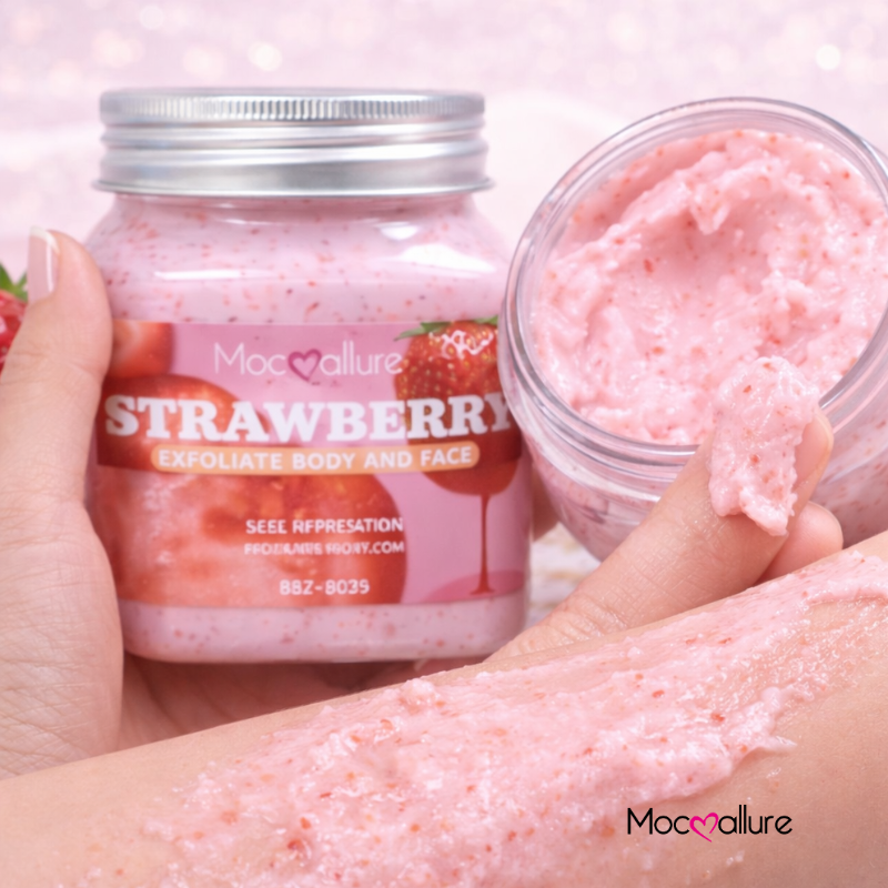 Exfoliante de Fresa 2 en 1 - Para Labios y Cuerpo