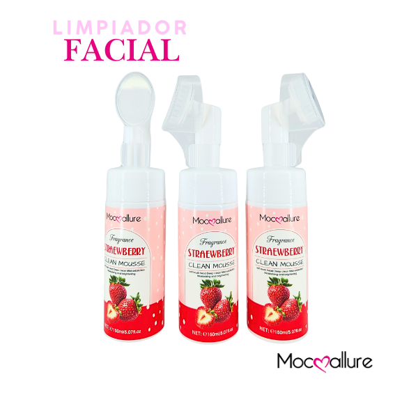 Espuma Limpiadora facial con Fresa