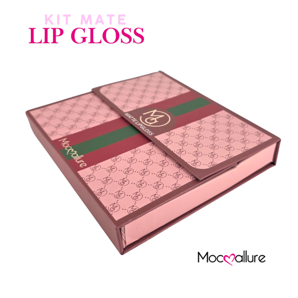 Kit Lip Gloss Matte 6 tonos tintos