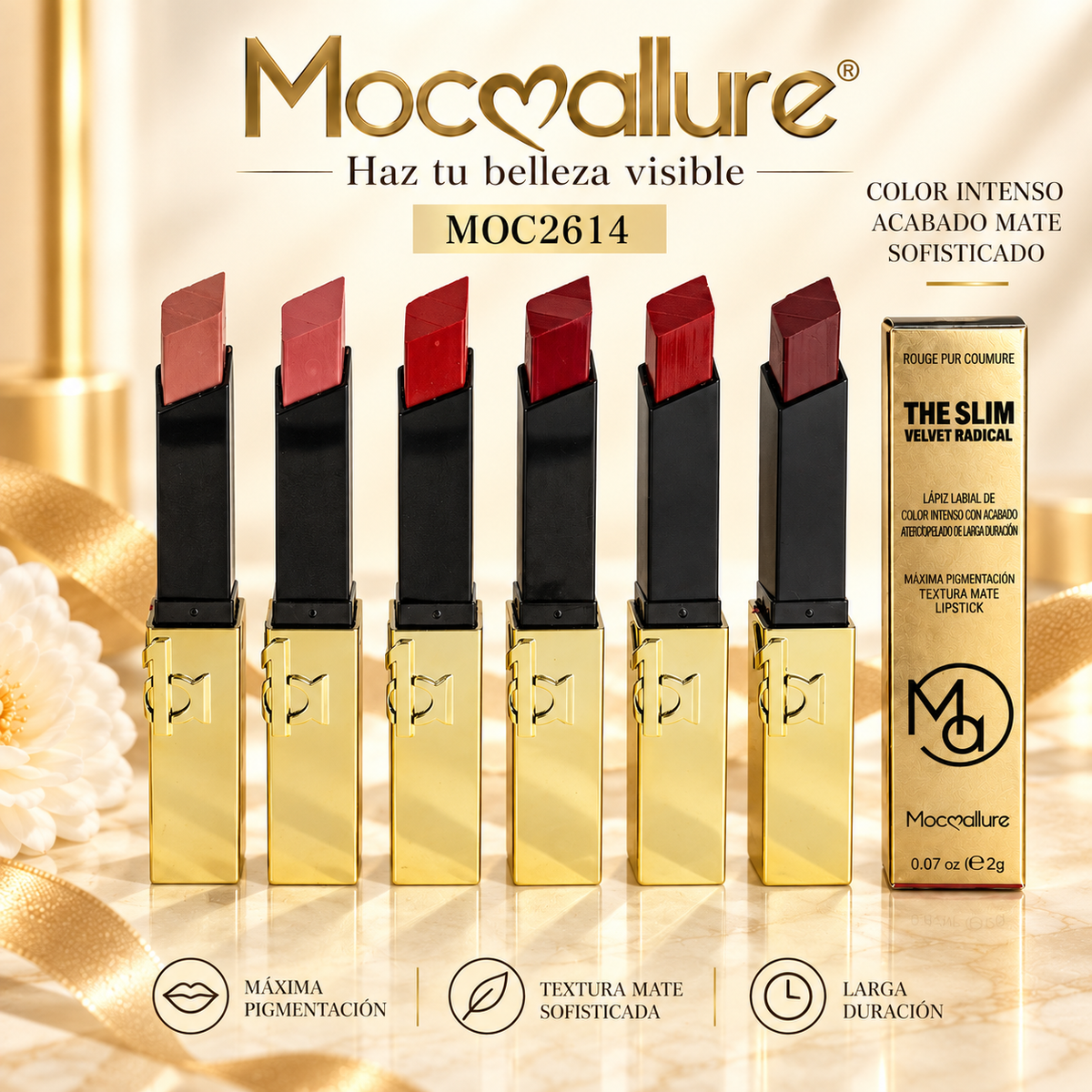 Golden Lipstick MOCOALLURE MOC2614