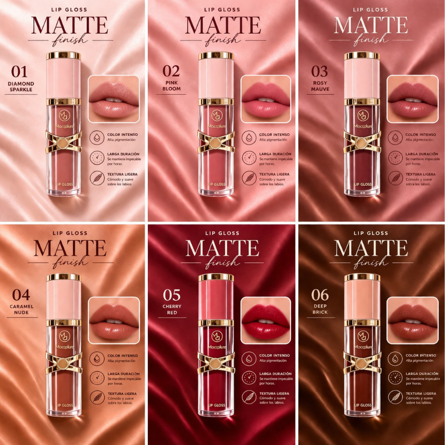 Labial Líquido Mate Moccolure Matte Finish | 6 Tonos
