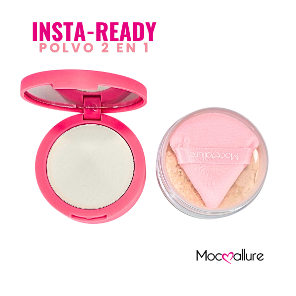 Insta-Ready Polvo 2 en 1 Efecto filtro - Borra poros y líneas finas de expresión