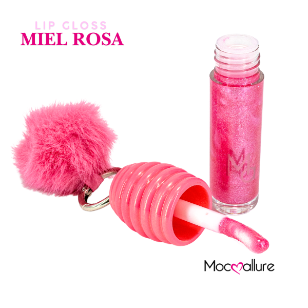 Lip Gloss Miel Rosa "Lip Bubble"
