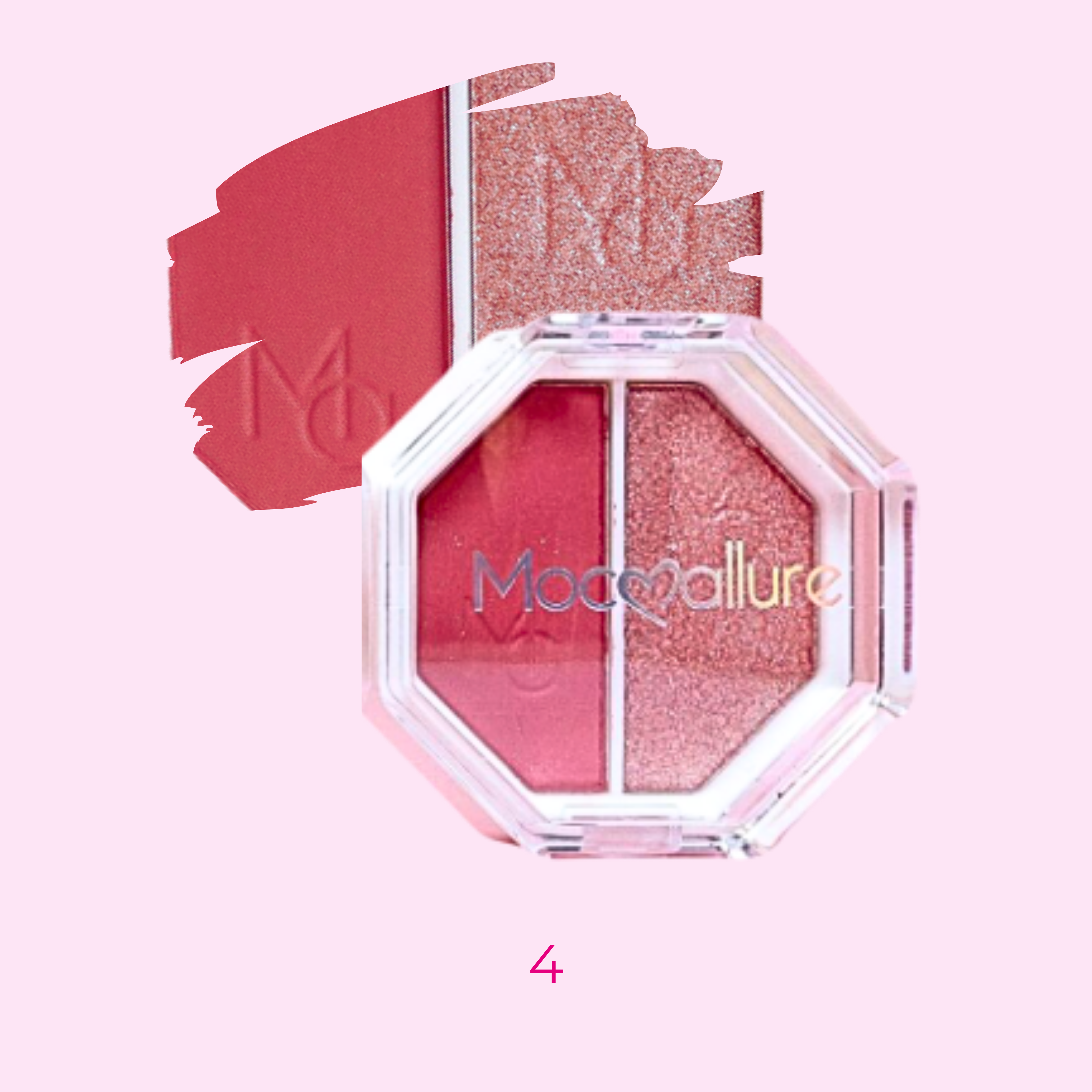 Rubor e iluminador. 2 en 1. Mocoallure