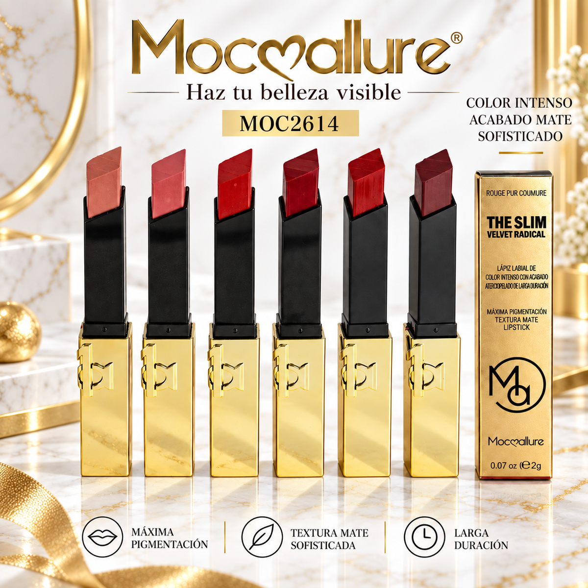 Golden Lipstick MOCOALLURE MOC2614