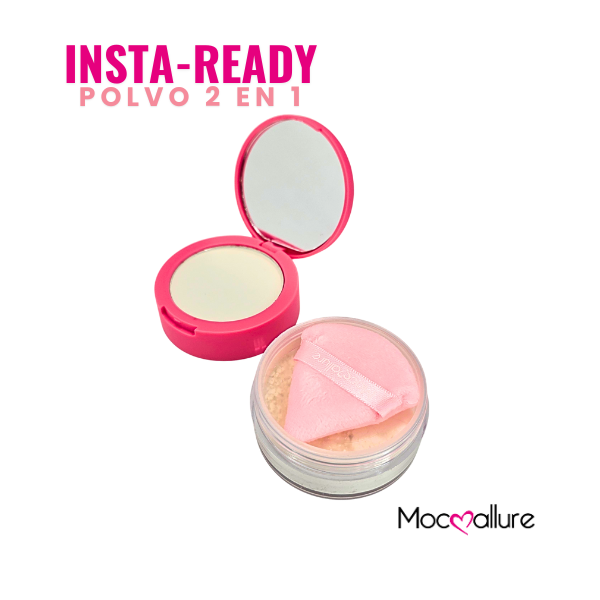 Insta-Ready Polvo 2 en 1 Efecto filtro - Borra poros y líneas finas de expresión