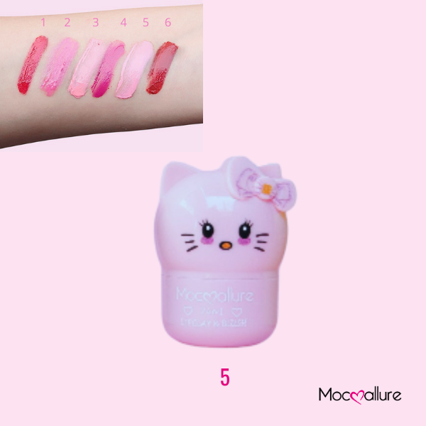 Labial y Rubor. 6 Colores. Mocoallure