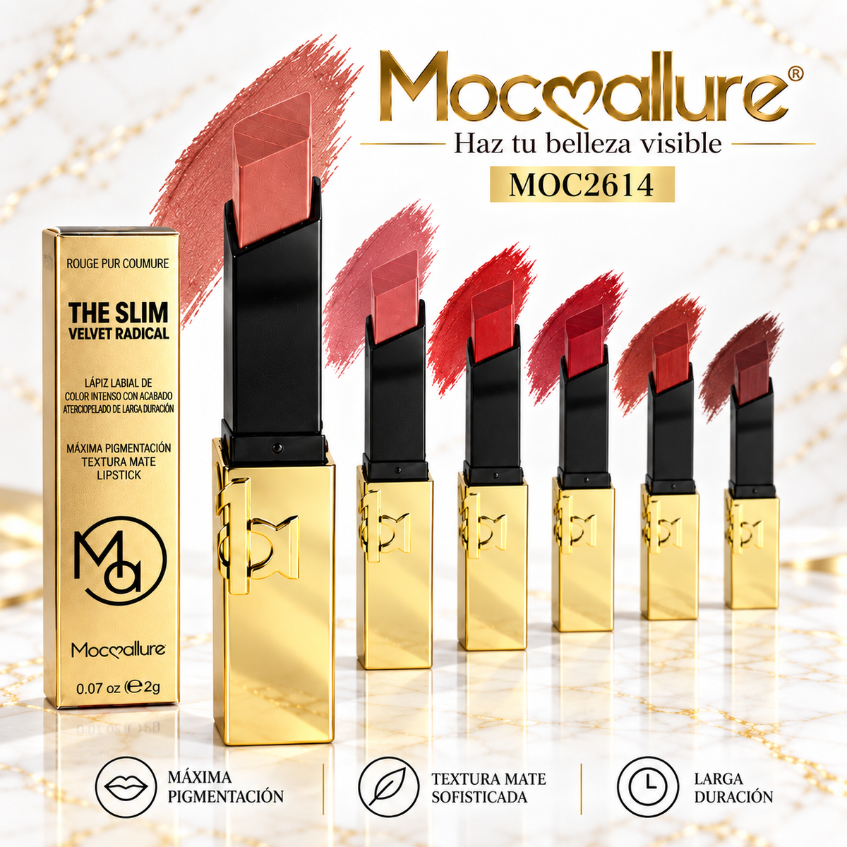 Golden Lipstick MOCOALLURE MOC2614