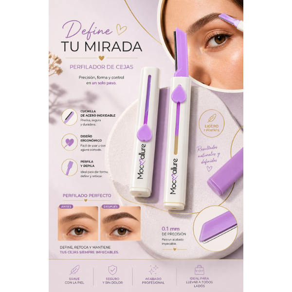 Perfilador de Cejas Retráctil Mocoallure Eyebrow Razor