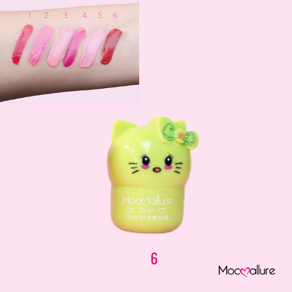 Labial y Rubor. 6 Colores. Mocoallure