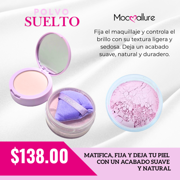 Insta-Ready Polvo 2 en 1 Efecto filtro - Borra poros y líneas finas de expresión - Morado