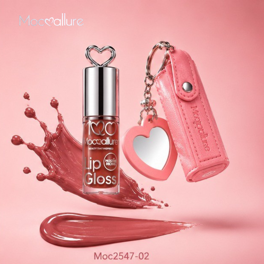 Lip Gloss con Funda Llavero