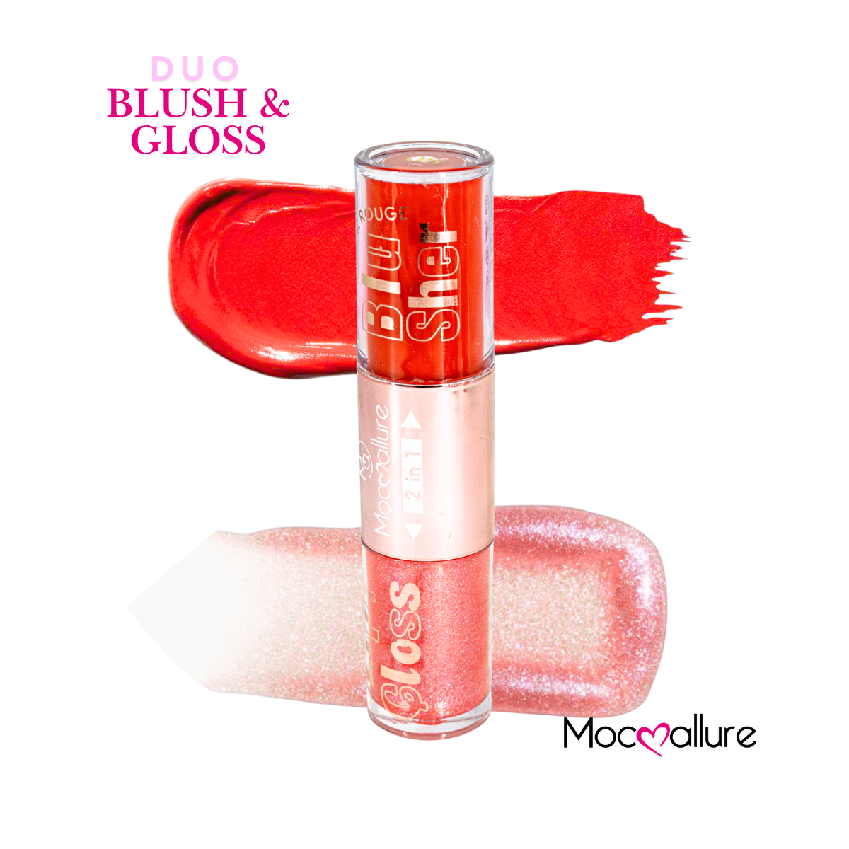 Gloss con destellos y Rubor Líquido 2 en 1