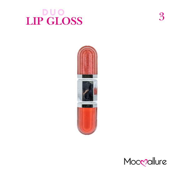 Gloss de Labios Dúo Mocoallure 2 en 1 | Acabado 3D y 6 Tonos