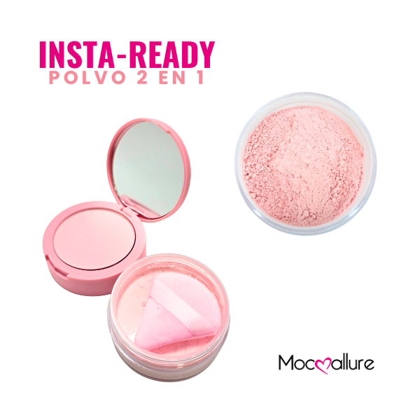 Insta-Ready Polvo 2 en 1 Efecto filtro - Borra poros y líneas finas de expresión