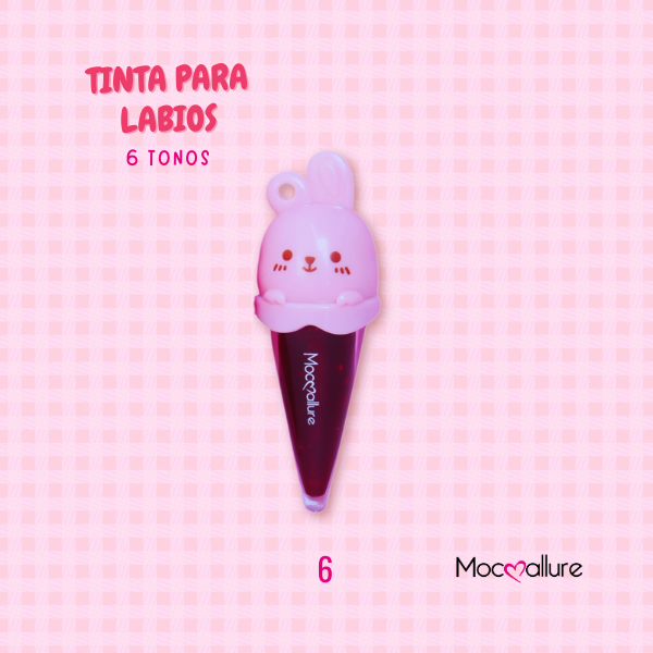 Tinta para labios. 6 Tonos. Mocoallure