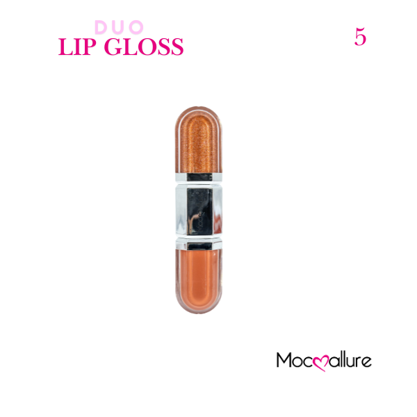 Gloss de Labios Dúo Mocoallure 2 en 1 | Acabado 3D y 6 Tonos