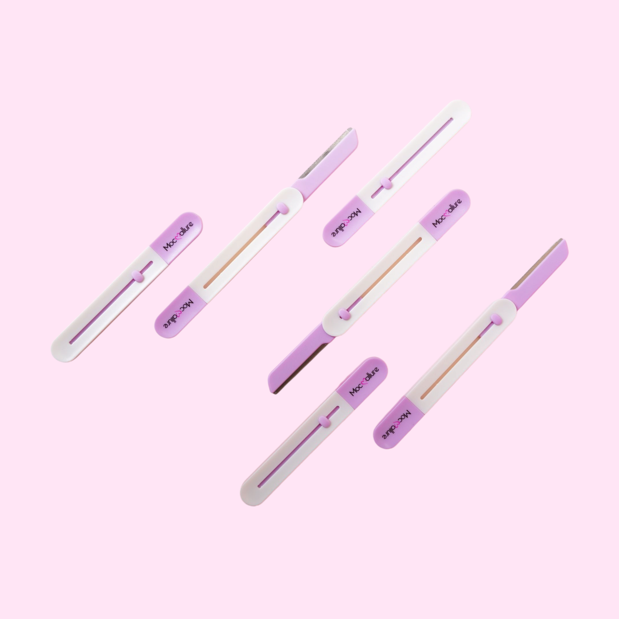 Perfilador de cejas, Morado.  2 Piezas - Mocoallure