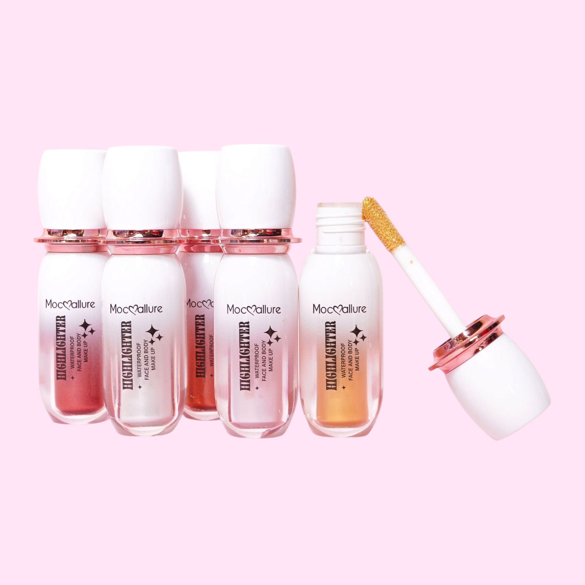 Iluminador para Rostro y Cuerpo, 6 tonos – Mocoallure