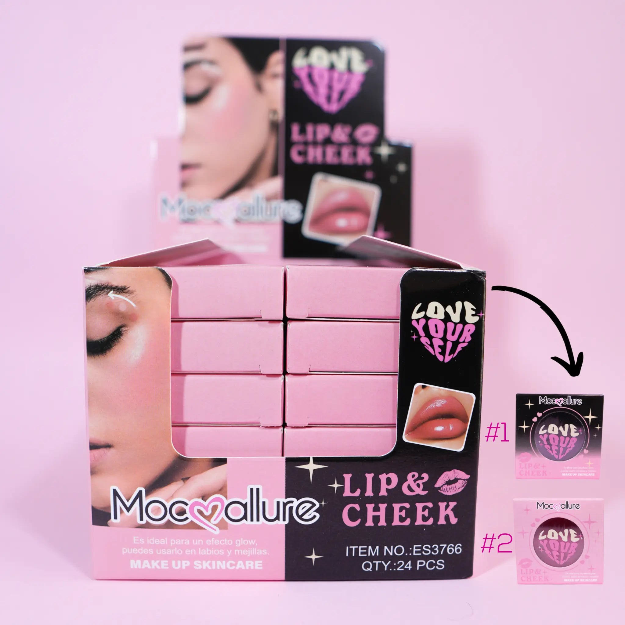Rubor y labial – (Love Yourself) 2 Tonos. Mocoallure