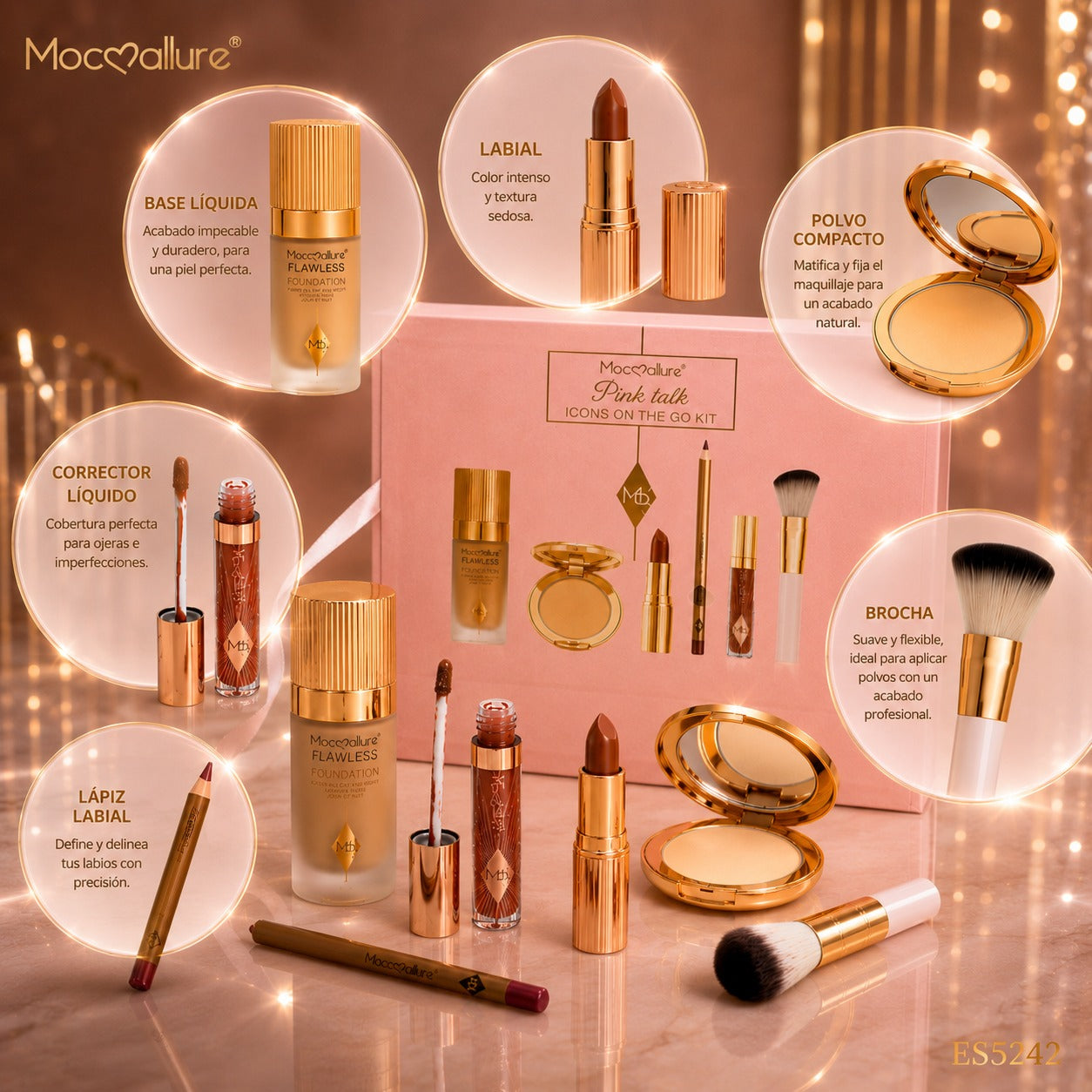 Kit de Maquillaje Mocoallure Pink Talk Icons On The Go