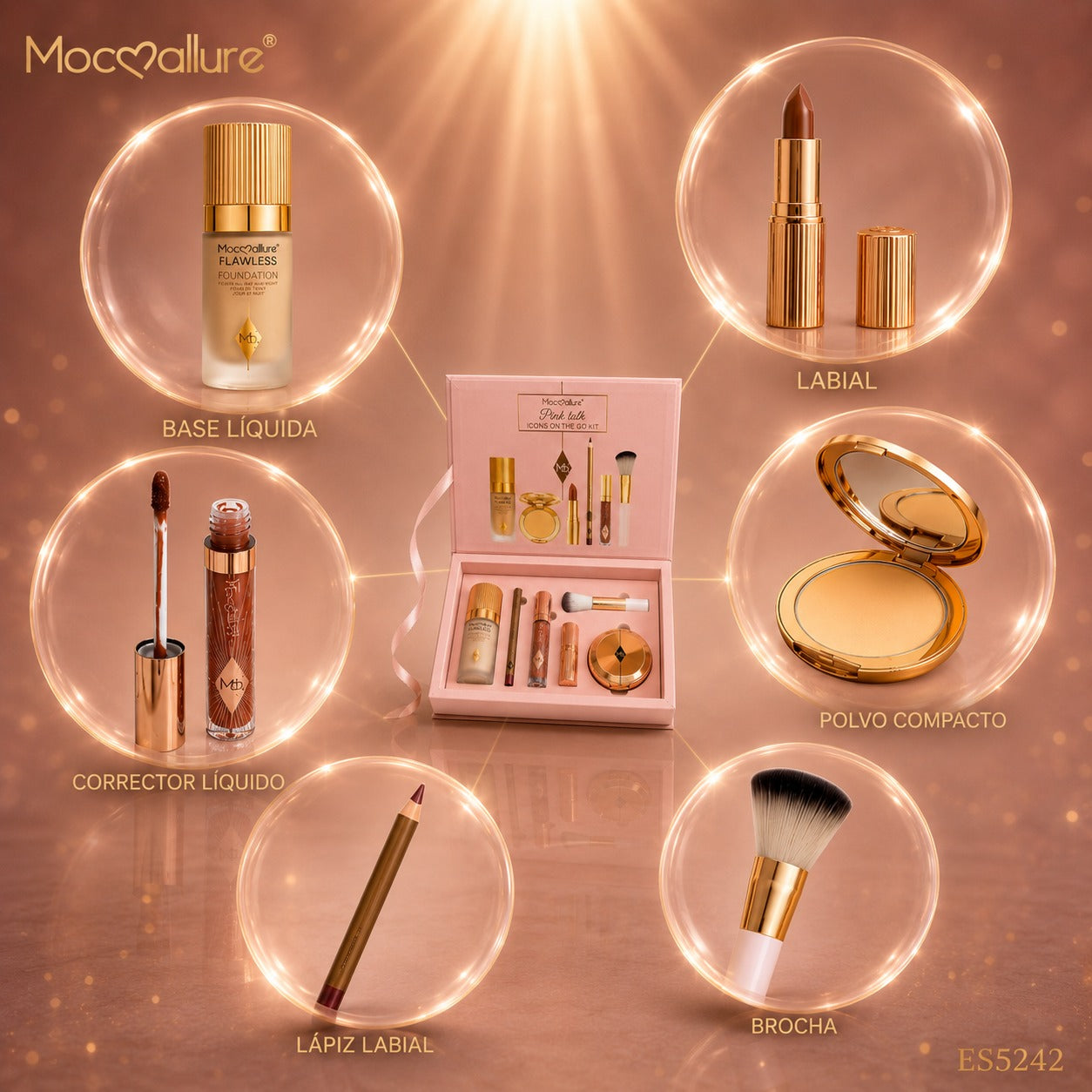 Kit de Maquillaje Mocoallure Pink Talk Icons On The Go