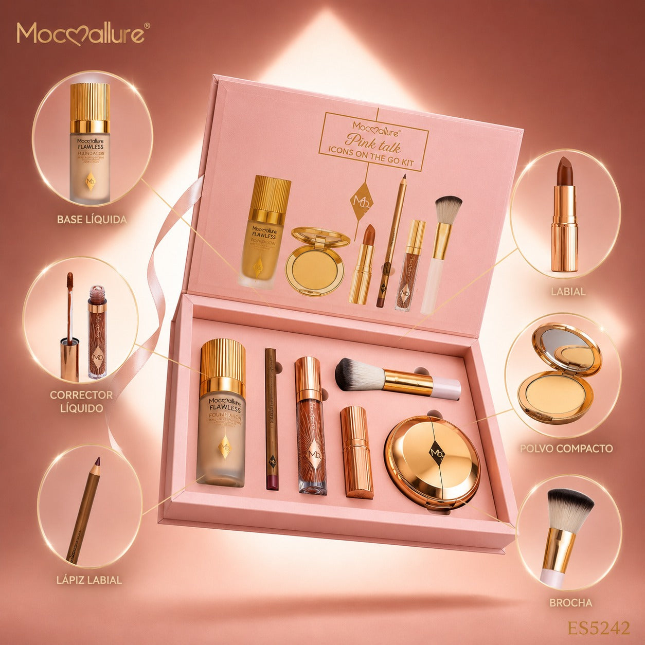 Kit de Maquillaje Mocoallure Pink Talk Icons On The Go