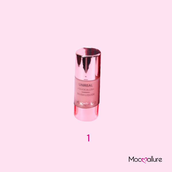 Rubor líquido dale color a tus mejillas, resistente al agua. 6 tonos. Mocoallure