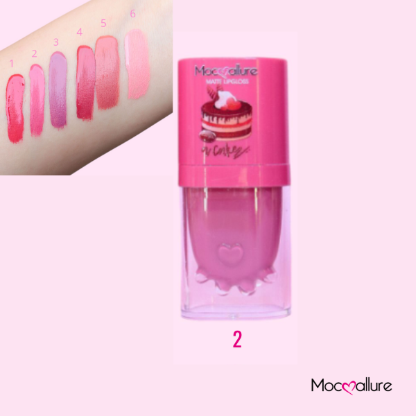 LipGloss – Textura Brillante. 1 Pieza. 6 Tonos. Mocoallure