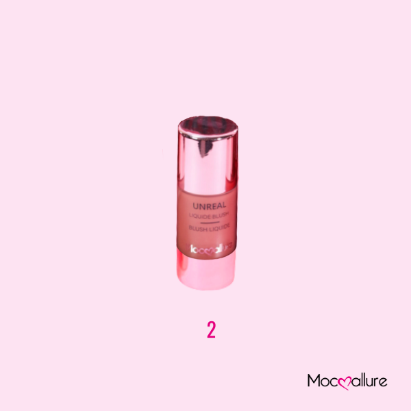Rubor líquido dale color a tus mejillas, resistente al agua. 6 tonos. Mocoallure