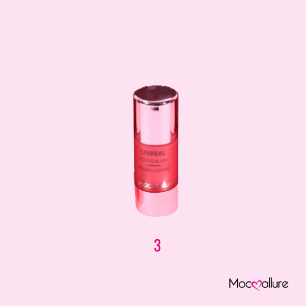 Rubor líquido dale color a tus mejillas, resistente al agua. 6 tonos. Mocoallure
