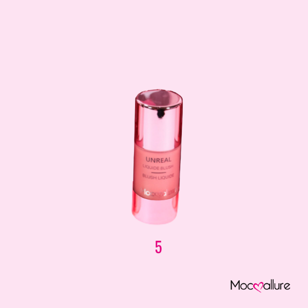 Rubor líquido dale color a tus mejillas, resistente al agua. 6 tonos. Mocoallure