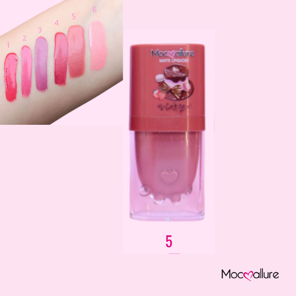 LipGloss – Textura Brillante. 1 Pieza. 6 Tonos. Mocoallure