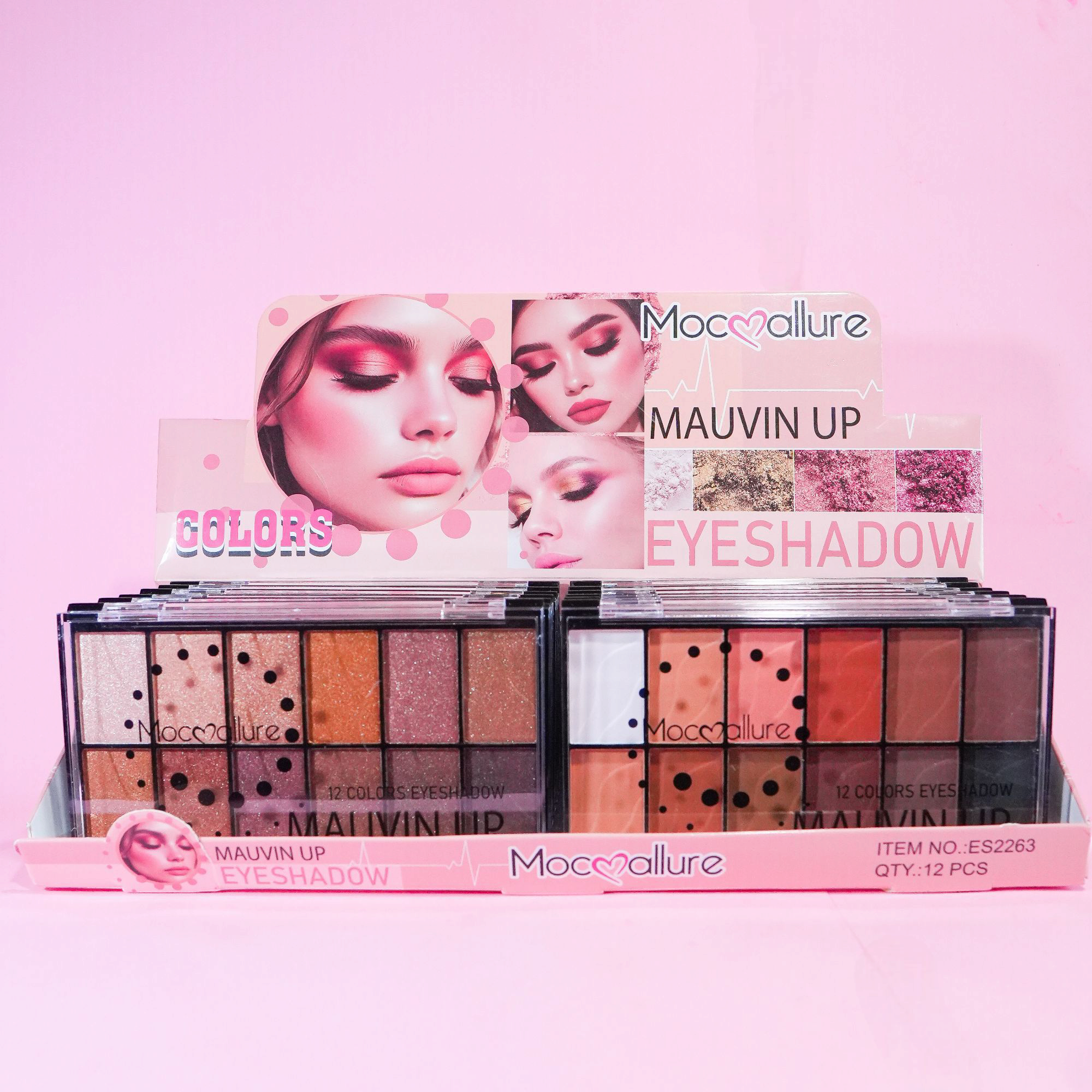 Sombras de ojos. 12 Colores. Brilloso & Matte. Mocoallure