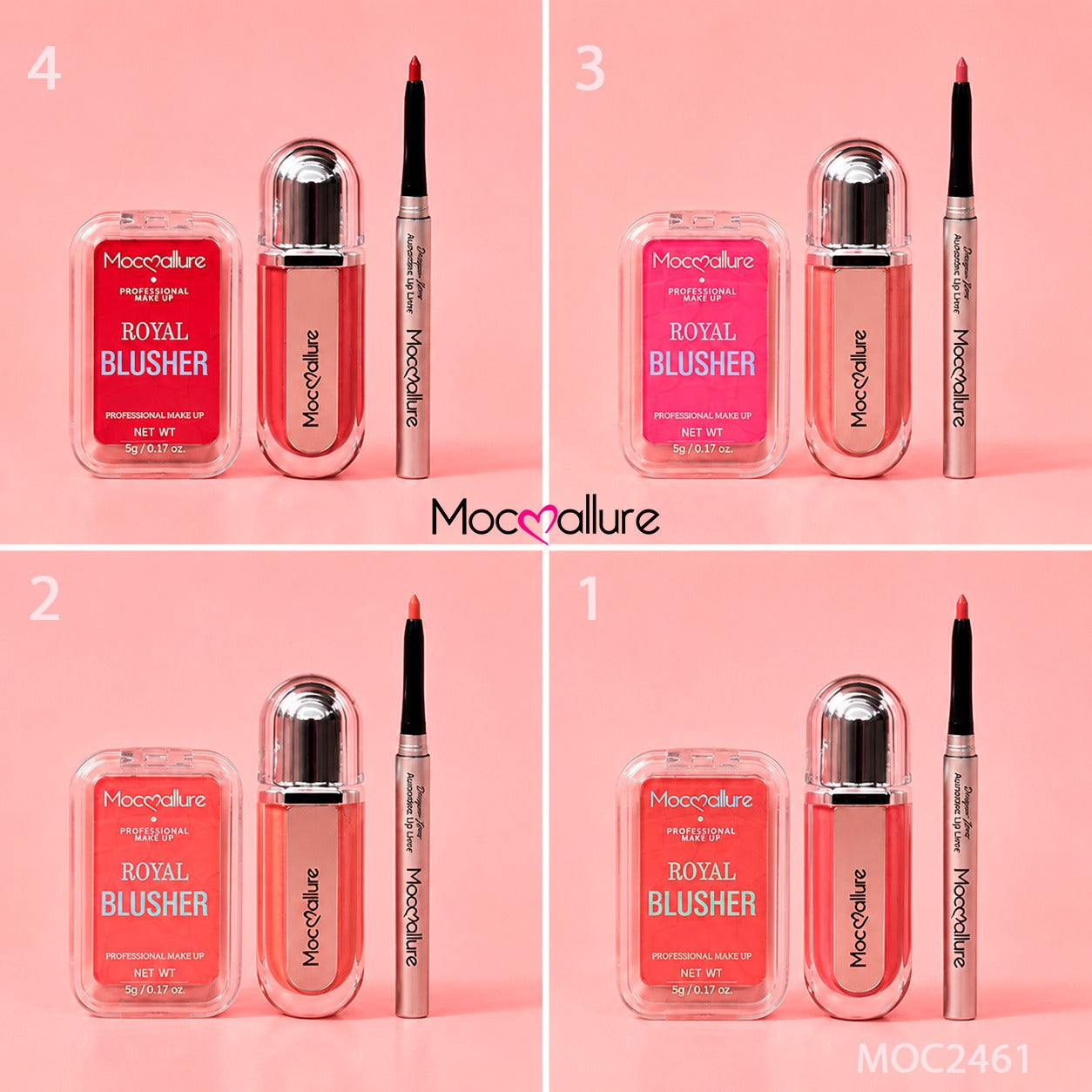 MakeUp Set Mocoallure con Estuche y Bolsa