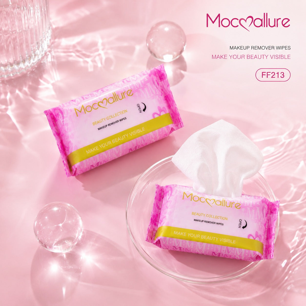 Toallitas Desmaquillantes portatil Mocallure FF213 (8 Pack x 30 uds)