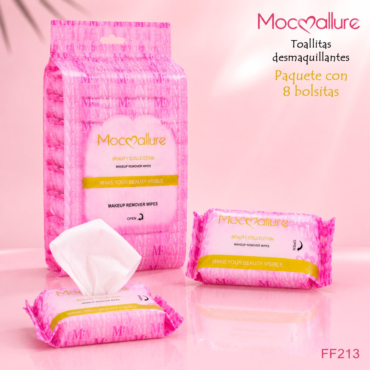 Toallitas Desmaquillantes portatil Mocallure FF213 (8 Pack x 30 uds)