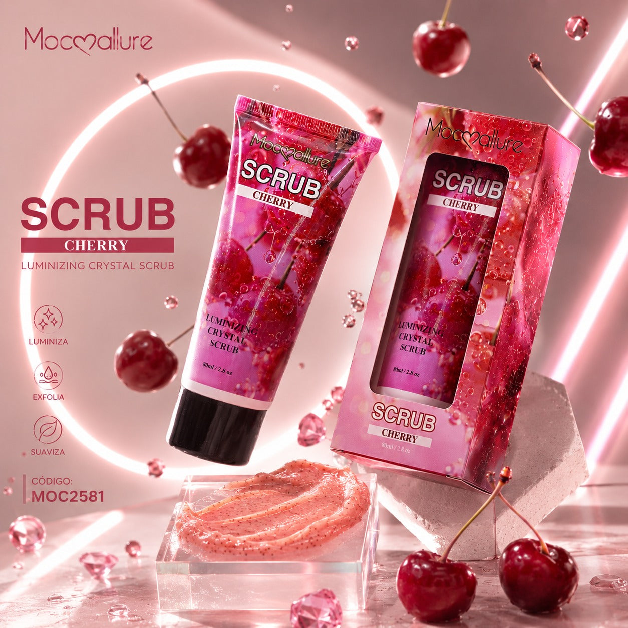 Scrub Exfoliante Hidratante  para Manos con fragancia de larga duración