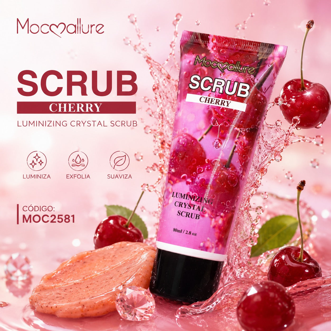 Scrub Exfoliante Hidratante  para Manos con fragancia de larga duración