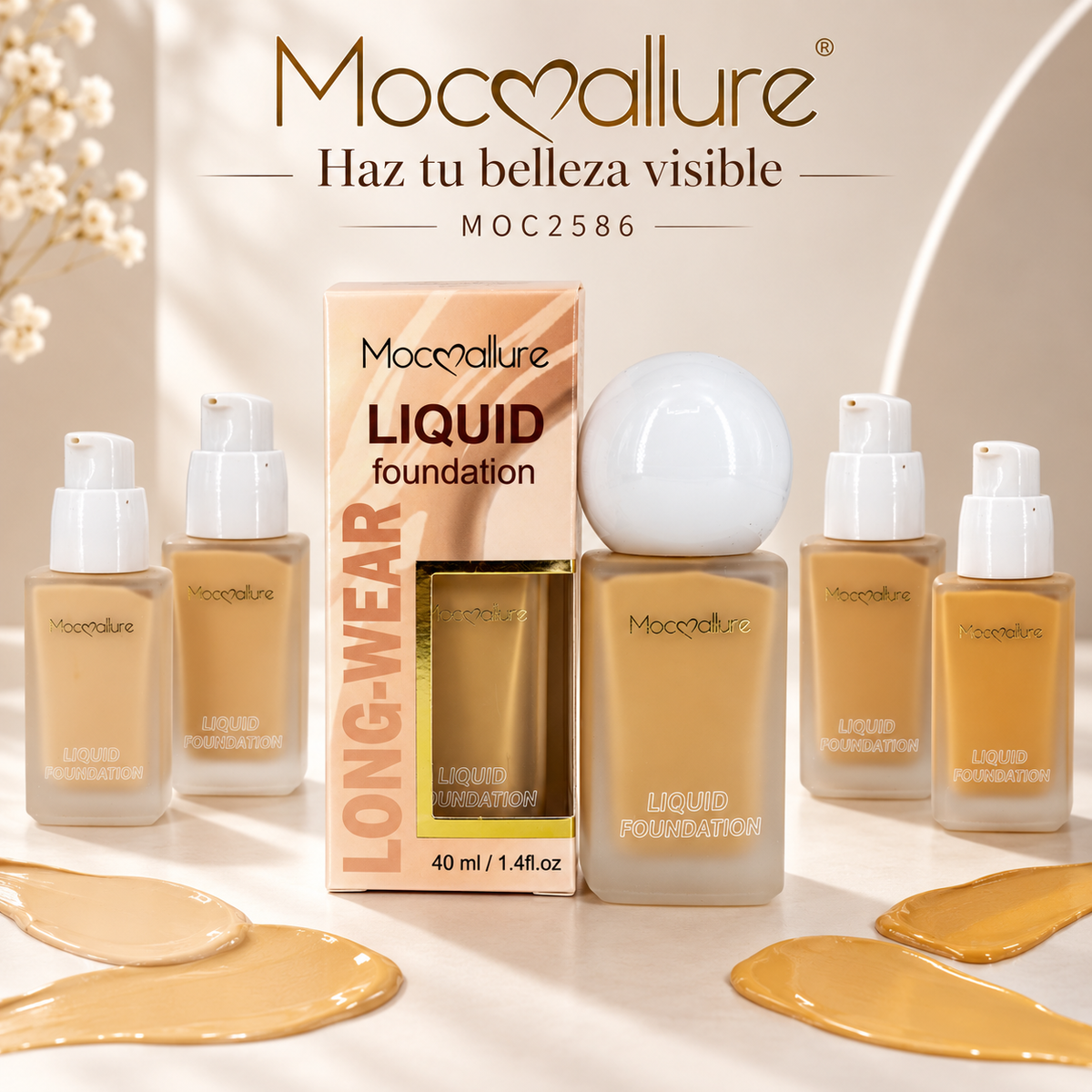 BASE DE MAQUILLAJE LONG-WEAR MOC2586